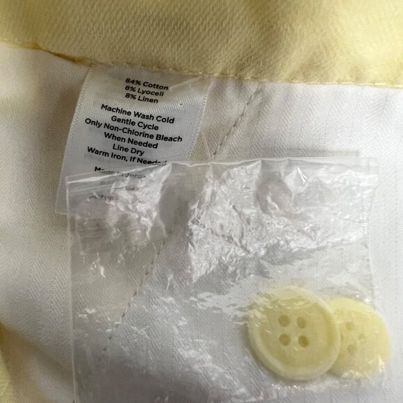 Talbots Womens Supersoft Cargo Pants High Rise Yellow Size 22W - Picture 10 of 10